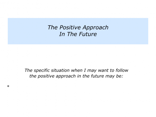 Slides P is for the Positive, Percentage and Paralysis Approaches.011