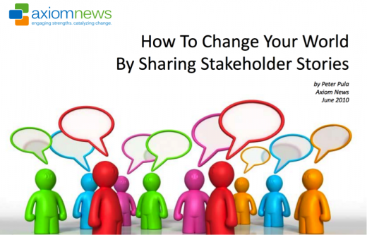 How to change the world through stakeholder stories