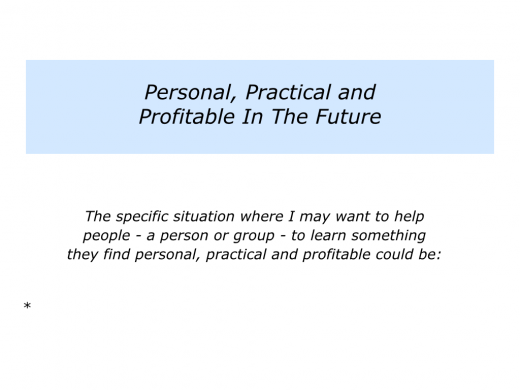 Slides personal, practical and profitable.006